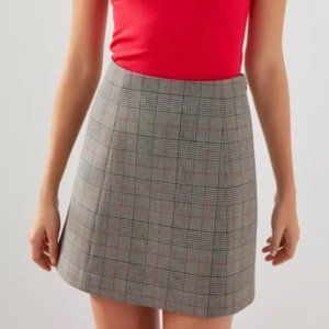 Aritzia * Babaton Checkered Plaid Straight Skirt
